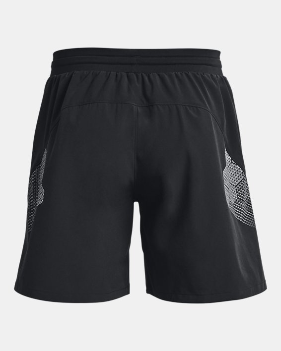Men's UA ArmourPrint Woven Shorts, Black, pdpMainDesktop image number 5